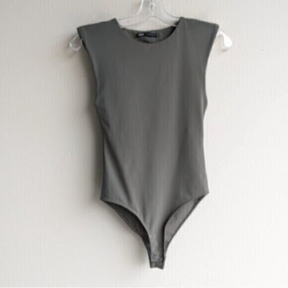 Zara sage green sleeveless bodysuit - Picture 1 of 3